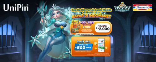 Top Up Diamonds dan Bayar di Indomaret, Tebus Murah Kobe Mie Instant + Banjir Poin Cashback hingga 500 Poin